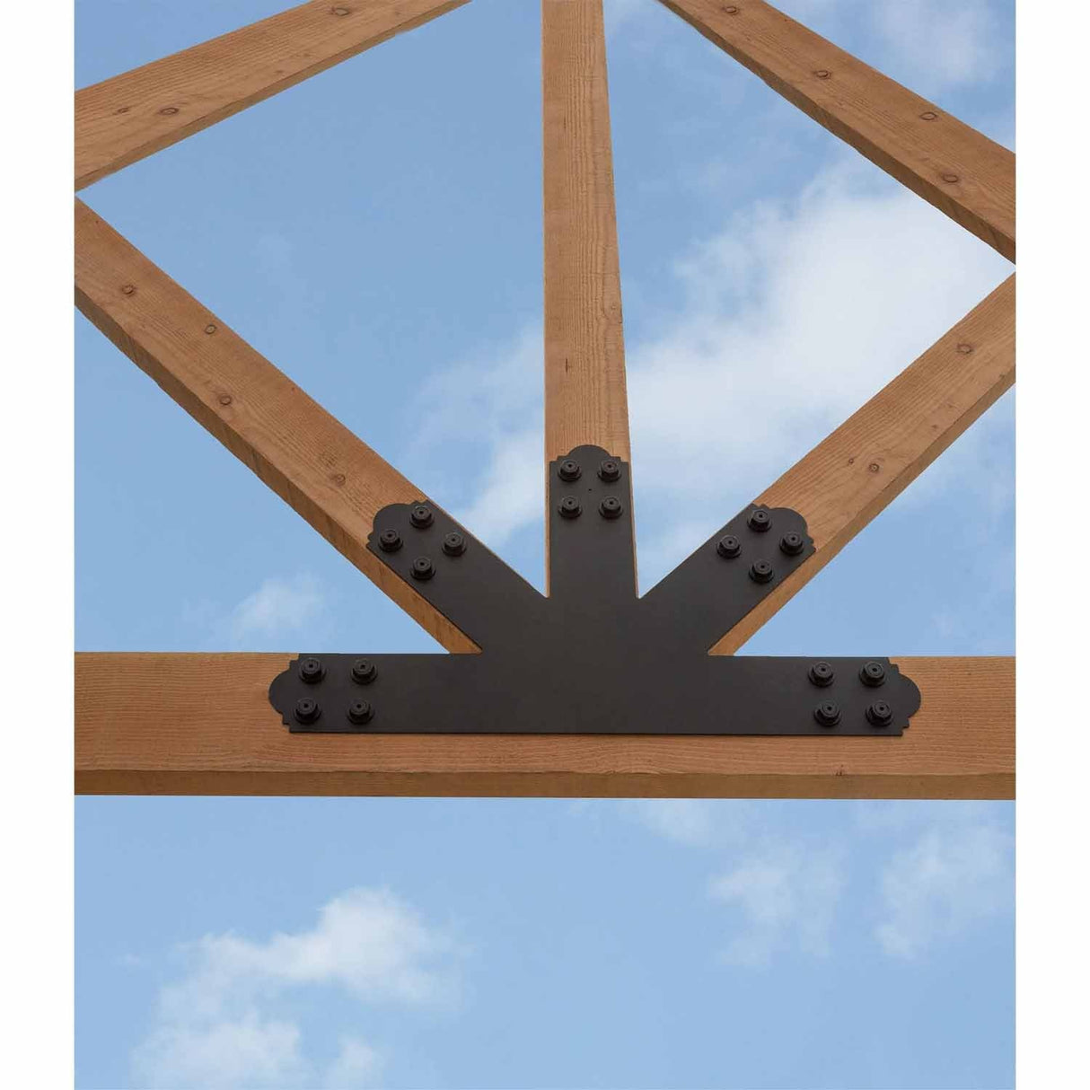 Simpson Strong-Tie APGP1212 (12:12 Pitch) Outdoor Accents Decorative Gable Plate - ZMAX/Black Powder Coated - 6
