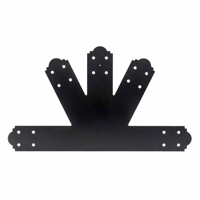 Simpson Strong-Tie APGP612 (6:12 Pitch) Outdoor Accents Decorative Gable Plate - ZMAX/Black Powder Coated