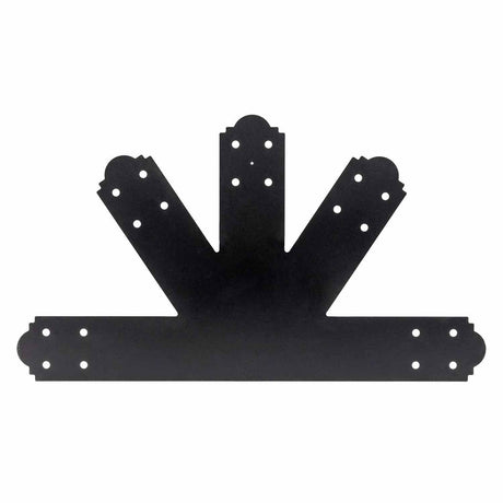 Simpson Strong-Tie APGP812 (8:12 Pitch) Outdoor Accents Decorative Gable Plate - ZMAX/Black Powder Coated