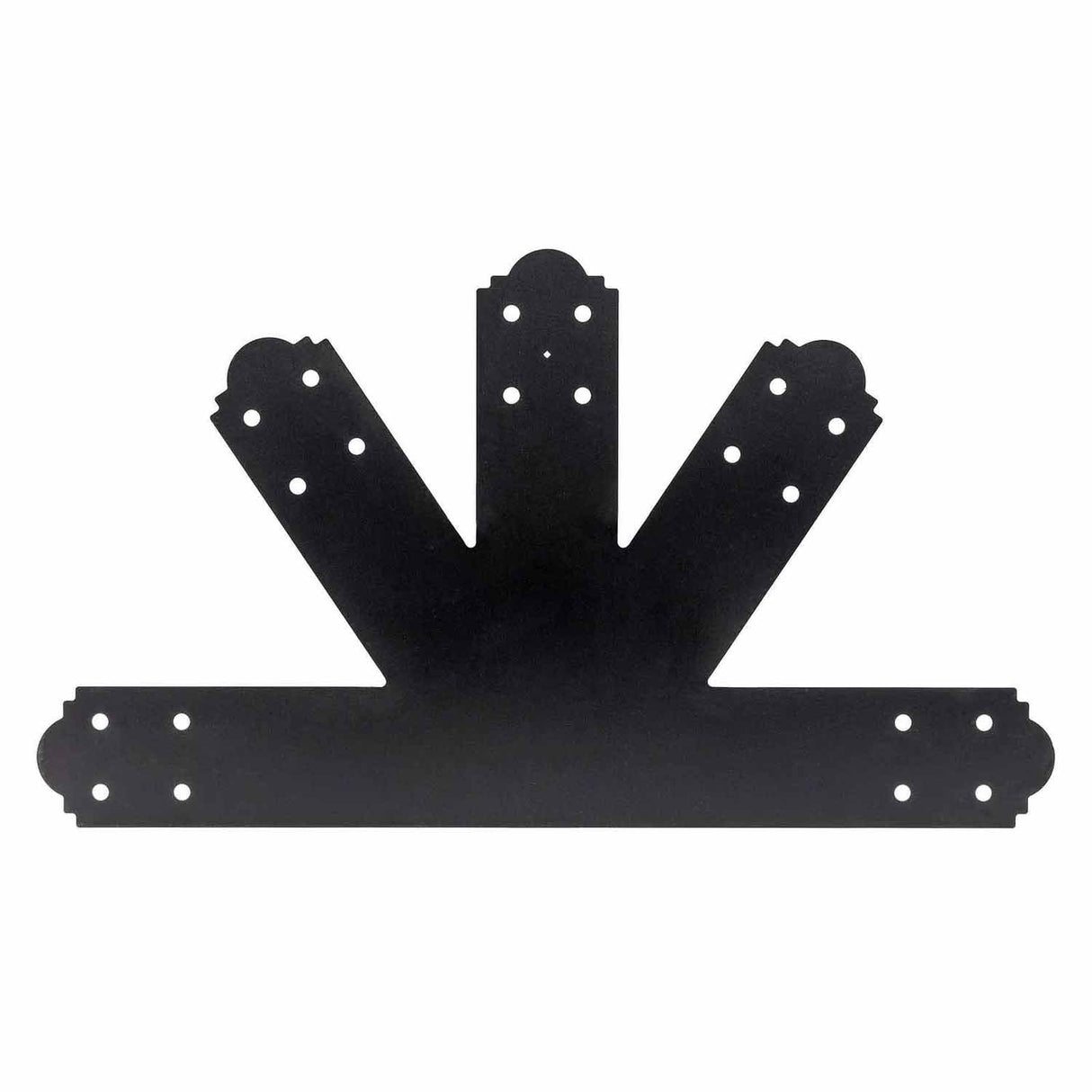 Simpson Strong-Tie APGP812 (8:12 Pitch) Outdoor Accents Decorative Gable Plate - ZMAX/Black Powder Coated