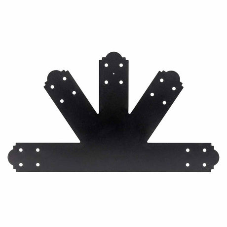Simpson Strong-Tie APGP812 (8:12 Pitch) Outdoor Accents Decorative Gable Plate - ZMAX/Black Powder Coated
