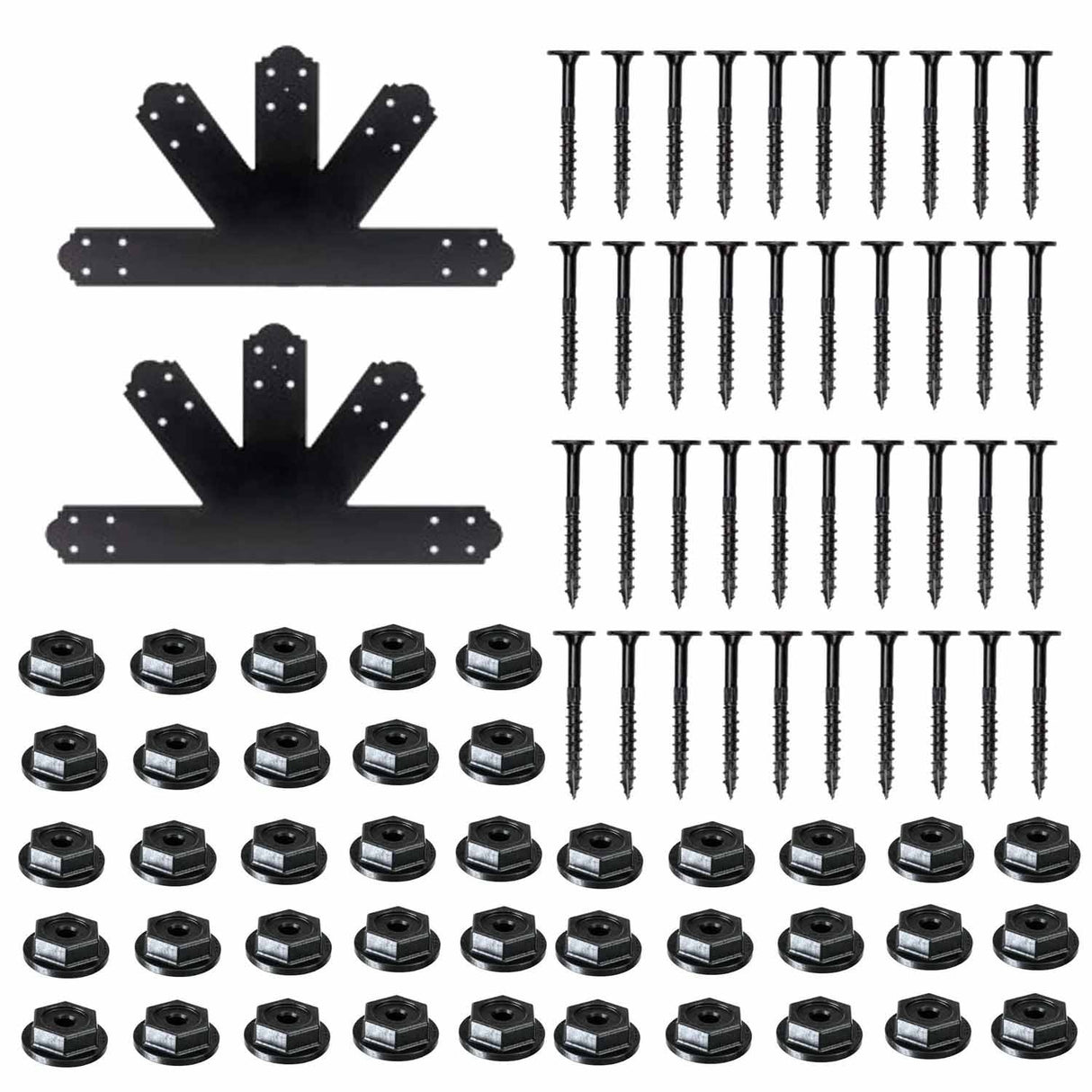 Simpson Strong-Tie APGP812 (8:12 Pitch) Outdoor Accents Decorative Gable Plate - ZMAX/Black Powder Coated - 2
