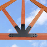 Simpson Strong-Tie APGP812 (8:12 Pitch) Outdoor Accents Decorative Gable Plate - ZMAX/Black Powder Coated - 6