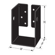 Simpson Strong-Tie APHH46R (4-7/8") 12Ga Concealed-Flange Heavy Joist Hanger for 4x6 Beams Rough - 2