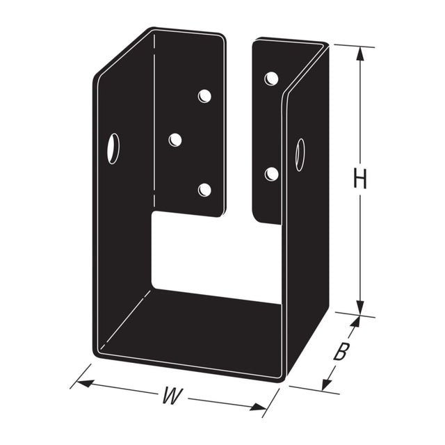Simpson Strong-Tie APHH46R (4-7/8") 12Ga Concealed-Flange Heavy Joist Hanger for 4x6 Beams Rough - 2