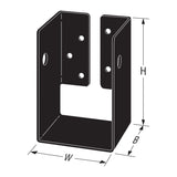 Simpson Strong-Tie APHH46 (5-1/2") 12Ga Concealed-Flange Heavy Joist Hanger for 4x6 Beams - 2