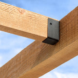 Simpson Strong-Tie APLH24R (2-1/6" x 3-1/16") 14Ga Concealed-Flange Light Joist Hanger for 2x4 Rough, ZMAX/Black Finish - 3