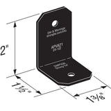 Simpson Strong-Tie APVA21 Outdoor Accents Avant Collection Angle for 2x Lumber - 2