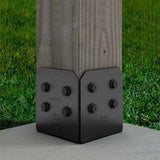 Simpson Strong-Tie APVB1010DSP Decorative Post Base Side Plates for 10x Posts - ZMAX Black Powder Coated - 4