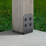 Simpson Strong-Tie APVB88R (8x8 Rough) Outdoor Adjustable Post Base - ZMAX/Black Powder Coated - 4
