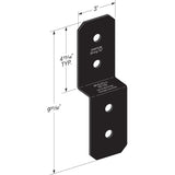 Simpson Strong-Tie APVDJT2-4 Outdoor Accents Avant Collection Deck Joist Tie for 2x - 2