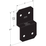 Simpson Strong-Tie APVDJT2-6 Outdoor Accents Avant Collection Deck Joist Tie for 2x - 2