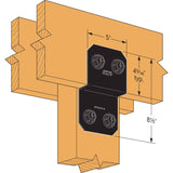 Simpson Strong-Tie APVDJT2-6 Outdoor Accents Avant Collection Deck Joist Tie for 2x - 3