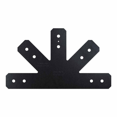 Simpson Strong-Tie APVGP1212-4 (12:12, 4x) Outdoor Accents Avant Collection Black Powder-Coated Gable Plate