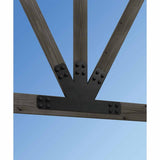 Simpson Strong-Tie APVGP612 (6:12 Pitch) Outdoor Accents Avant Collection Black Powder-Coated Gable Plate - 4
