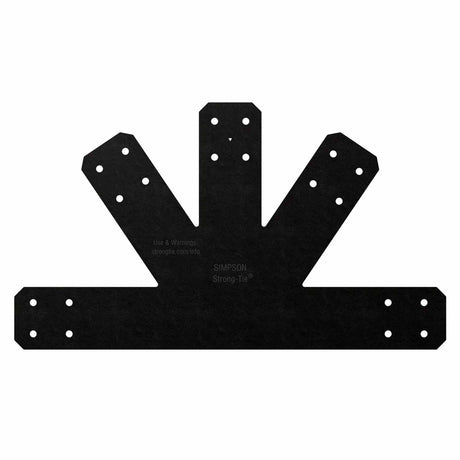 Simpson Strong-Tie APVGP812 (8:12 Pitch) Outdoor Accents Avant Collection Black Powder-Coated Gable Plate