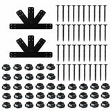 Simpson Strong-Tie APVGP812 (8:12 Pitch) Outdoor Accents Avant Collection Black Powder-Coated Gable Plate - 2
