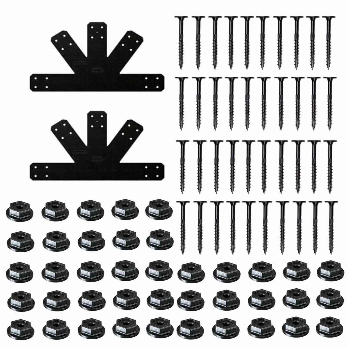 Simpson Strong-Tie APVGP812 (8:12 Pitch) Outdoor Accents Avant Collection Black Powder-Coated Gable Plate - 2