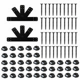 Simpson Strong-Tie APVGP812 (8:12 Pitch) Outdoor Accents Avant Collection Black Powder-Coated Gable Plate - 2