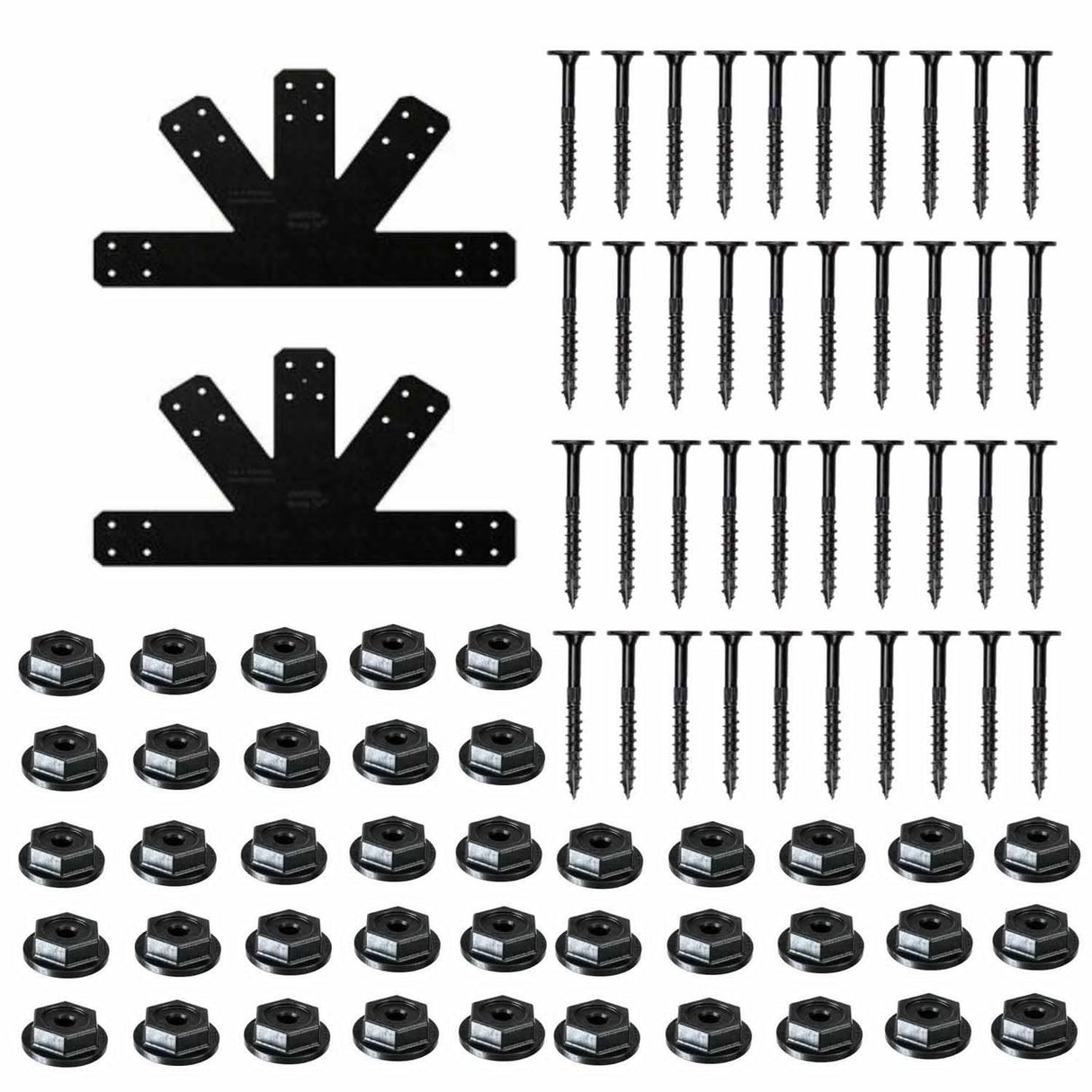 Simpson Strong-Tie APVGP812 (8:12 Pitch) Outdoor Accents Avant Collection Black Powder-Coated Gable Plate - 2