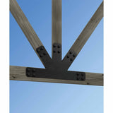 Simpson Strong-Tie APVGP812 (8:12 Pitch) Outdoor Accents Avant Collection Black Powder-Coated Gable Plate - 4