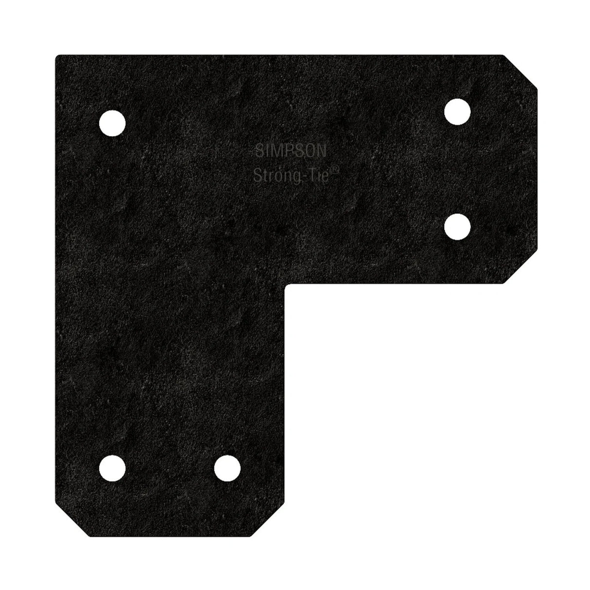 Simpson Strong-Tie APVL6 (10-1/2") 12Ga Outdoor Accents L Strap Tie - ZMAX/Black Powder Coating