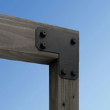Simpson Strong-Tie APVL6 (10-1/2") 12Ga Outdoor Accents L Strap Tie - ZMAX/Black Powder Coating - 4