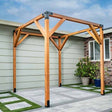 Simpson Strong-Tie APVPK44-D1 DIY Pergola Hardware Kit for 4x4 Lumber ZMAX Black Powder Coat - Complete Outdoor Accents Avant Collection Kit