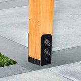 Simpson Strong-Tie APVPK44-D1 DIY Pergola Hardware Kit for 4x4 Lumber ZMAX Black Powder Coat - Complete Outdoor Accents Avant Collection Kit - 7