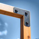 Simpson Strong-Tie APVPK44-D1 DIY Pergola Hardware Kit for 4x4 Lumber ZMAX Black Powder Coat - Complete Outdoor Accents Avant Collection Kit - 8