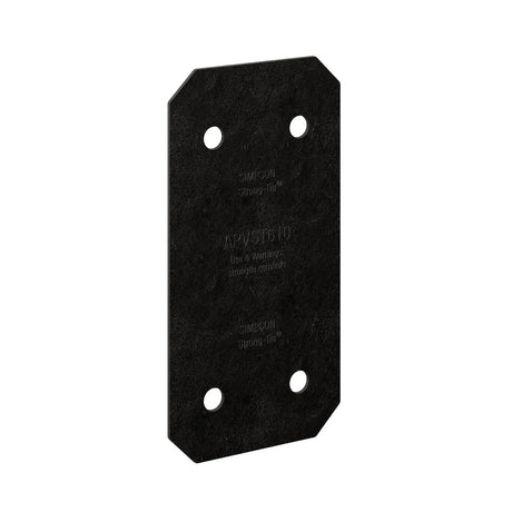 Simpson Strong-Tie APVST610 (5" x 9-3/4") Outdoor Accents Avant Collection 6x Flat Strap - Black Powder Coat