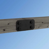 Simpson Strong-Tie APVST610 (5" x 9-3/4") Outdoor Accents Avant Collection 6x Flat Strap - Black Powder Coat - 4