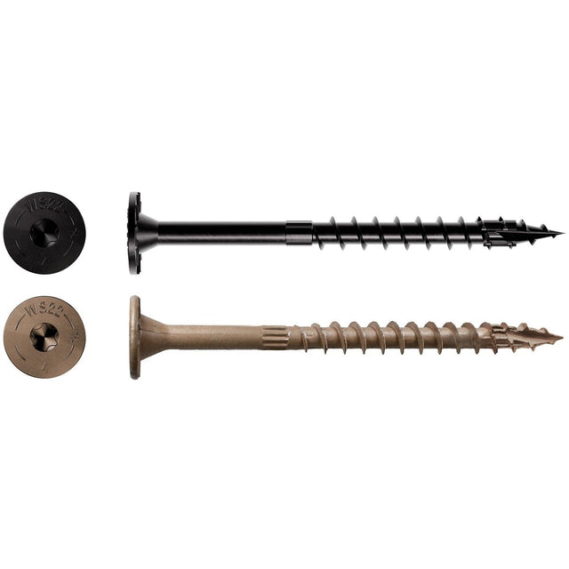 Simpson Anchors SDWS221000DB Strong-Drive SDWS Exterior Timber Screw 0.220" x 10" T40 Tan Double-Barrier Coating (250 Pack)