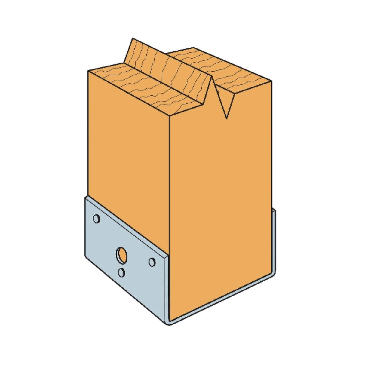 Simpson Strong-Tie BC460 (4x6) Post Base - G90 Galvanized - 3