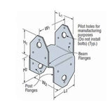 Simpson Strong-Tie BC4Z-R (4x) Post Cap - Zmax Finish - 4