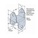Simpson Strong-Tie BC4Z-R (4x) Post Cap - Zmax Finish - 4