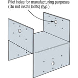 Simpson Strong-Tie BC6R (6x) 18 Gauge Galvanized Post Cap for 6x Rough - 2