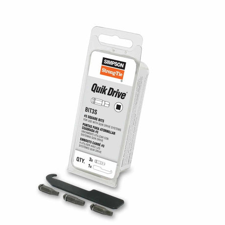Simpson BIT3S-RC10 Quik Drive Quik Drive #3 Square-Drive Replacement Bit Quik Drive Systems