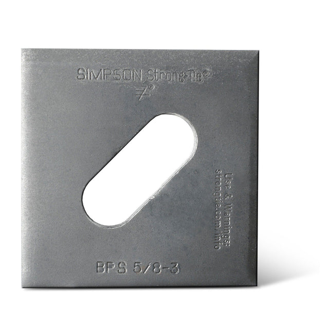 Simpson BPS 1/2-3  Slotted Bearing Plate with 1/2" Bolt Diameter