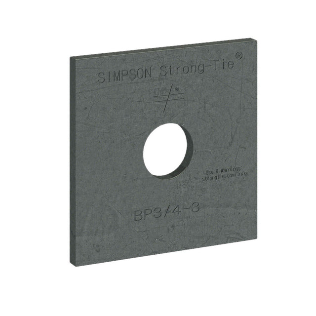 Simpson BPS 3/4-3 Strong-Tie Slotted Bearing Plate with 3/4" Bolt Diameter