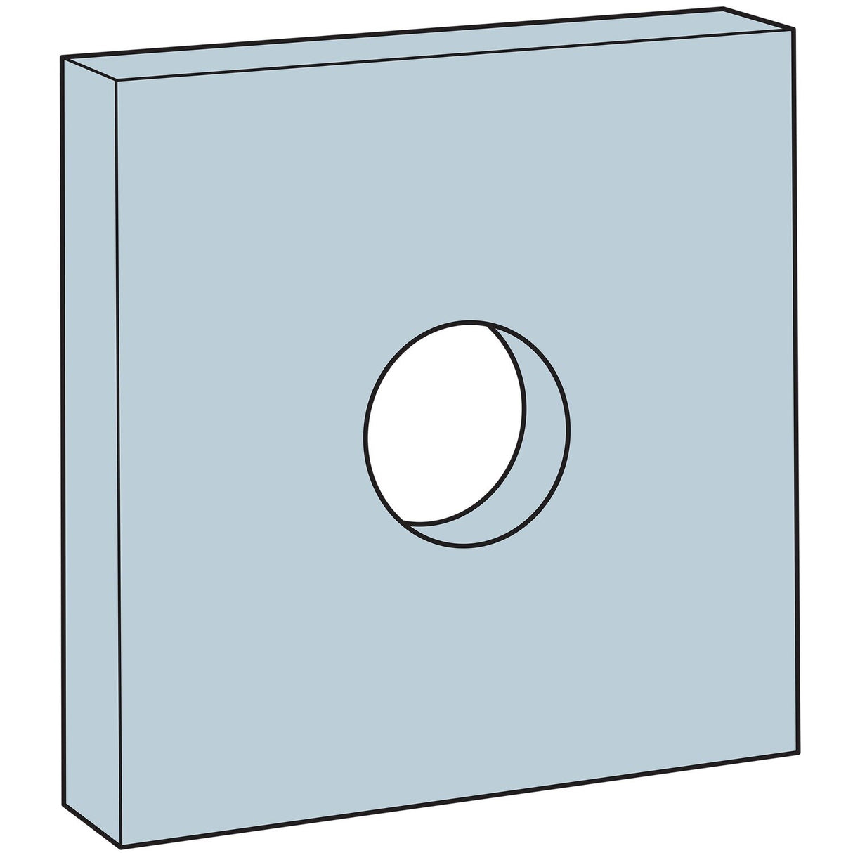 Simpson BPS 3/4-3 Strong-Tie Slotted Bearing Plate with 3/4" Bolt Diameter - 4