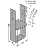 Simpson Strong-Tie CB46W (4" x 6") Column Base for Heavy Duty Column Loads - 2