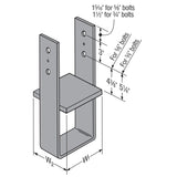 Simpson CB610 Strong-Tie Column Base for 6x10 Posts - 2