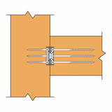 Simpson CBH2.37X5.5B-KT Strong-Tie Concealed Joist-to-Beam Hanger Kit for Engineered Wood, Electrogalvanized, 2-3/8" x 5-1/2 in. - 5