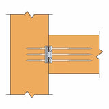 Simpson CBH2.37X7.63C-KT Strong-Tie Concealed Joist-to-Column Hanger Kit for Mass Timber and Architectural Wood Connections - 5