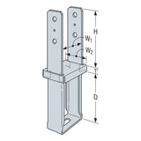 Simpson Strong-Tie CBS46HDG Column Base Standoff HDG for 4x6 Posts - 3