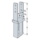 Simpson Strong-Tie CBS66HDG (6" x 6") CB/CBS HDG Column Base Installation Guide - 2