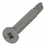 Simpson Strong-Tie CBSDQ138-5K (#10 x 1-3/8") Sheathing-to-CFS Screw Ribbed Flat Head #2 Square Undersized with Quik Guard Coating (5000 Pack) - 2