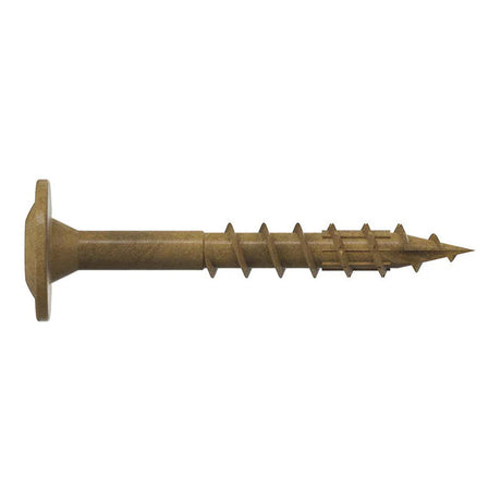 Simpson Strong-Tie CBT08114R300 (#8 x 1-1/4") T20 Wafer-Head Construction Screw, Tan, Quik Guard Coating (300 Pack)