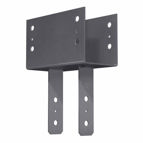 Simpson CC44ROT Strong-Tie Column Cap for 4x Beam and 4x Post, Gray Paint, Heavy Gauge Steel